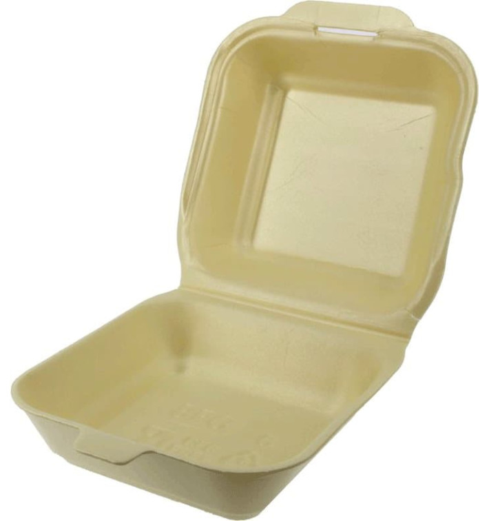Groß Burger-Box Styropor Champagner (125 Einheiten) Groß Burger-Box Styropor Champagner (125 Einheiten)