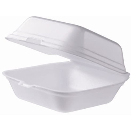 Burger-Box extra-groß Styropor weiß (200 Stück)