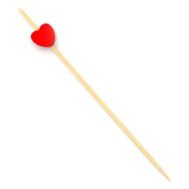 Holzspieße "corazón" Rot 120mm (200 Einh.)