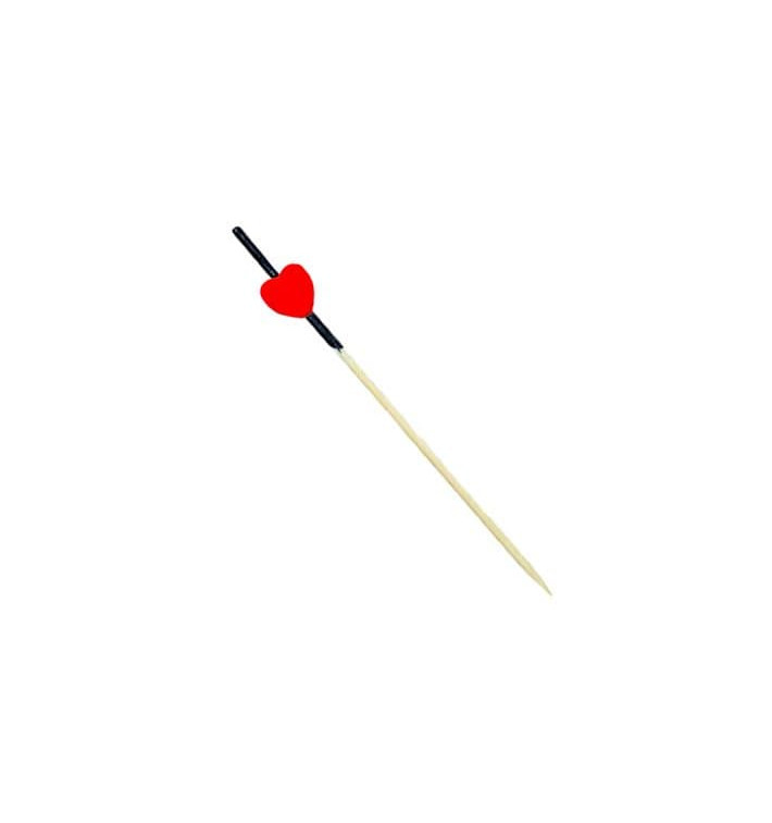 Bambusspieße Rot und Schwarz "Heart" 120mm (5000 Stück) Bambusspieße Rot und Schwarz "Heart" 120mm (5000 Stück)