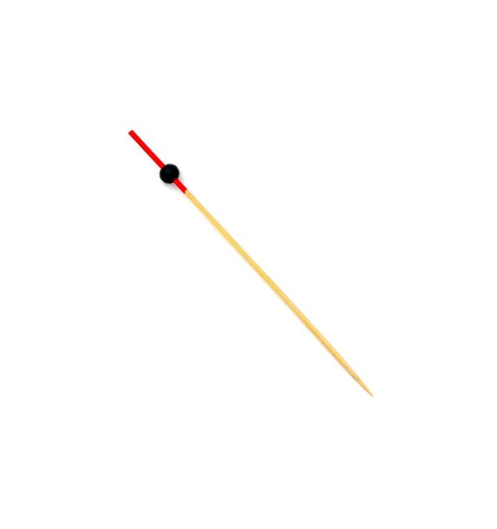 Bambusspieße "Bola" Rot und Schwarz 120mm (5000 Stück) Bambusspieße "Bola" Rot und Schwarz 120mm (5000 Stück)