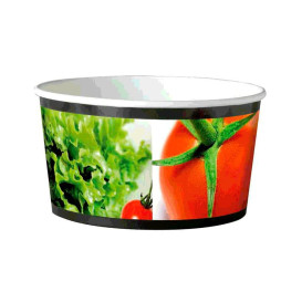 Kleine Salatschüssel aus Pappe 635ml (45 Stück)