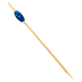 Bambusspieße "Punteado" Blau 120mm (200 Stück)