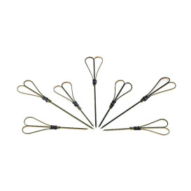 Bambusspieße Herz Schwarz 120mm (200 Stück)
