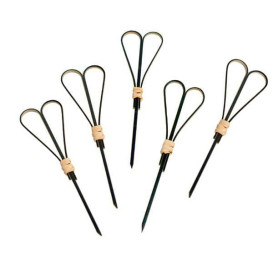Bambusspieße Herz Schwarz 120mm (200 Stück)