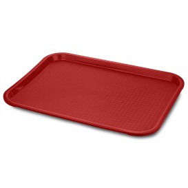 Plastikplatte rechteckig extra-Stark Rot 27,5x35.5cm (1 Stück)