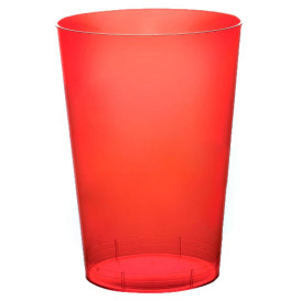 Becher aus Hartplastik Moon Rot Transp. PS 230ml (1000 Stück)