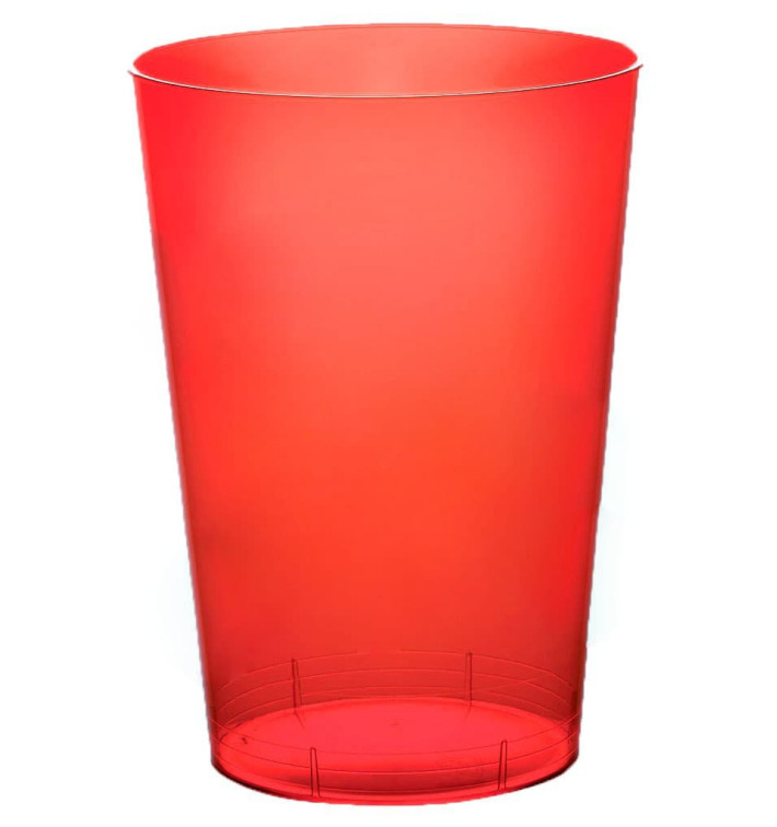 Becher aus Hartplastik Moon Rot Transp. PS 230ml (50 Stück) Becher aus Hartplastik Moon Rot Transp. PS 230ml (50 Stück)