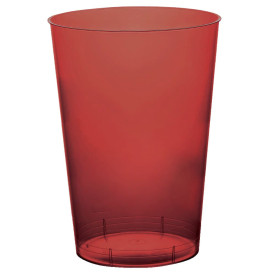 Becher aus Hartplastik Moon Bordeaux Transp. PS 230ml (50 Stück)