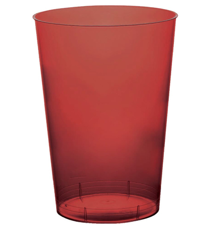 Becher aus Hartplastik Moon Bordeaux Transp. PS 230ml (50 Stück)