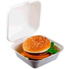 Burger-Box Zuckerrohr 152x152x84mm (600 Stück)