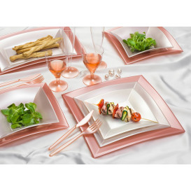 Plastikteller Tiefe Beige Nice PP 180mm (300 Stück)