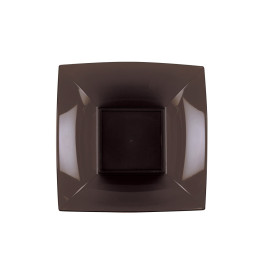 Plastikteller Tiefe Braun Nice PP 180mm (25 Stück)