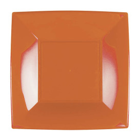 Plastikteller Flach Orange Nice PP 180mm (25 Stück)