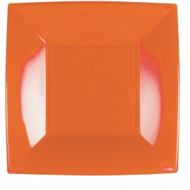 Plastikteller Flach Orange Nice PP 290mm (12 Stück)