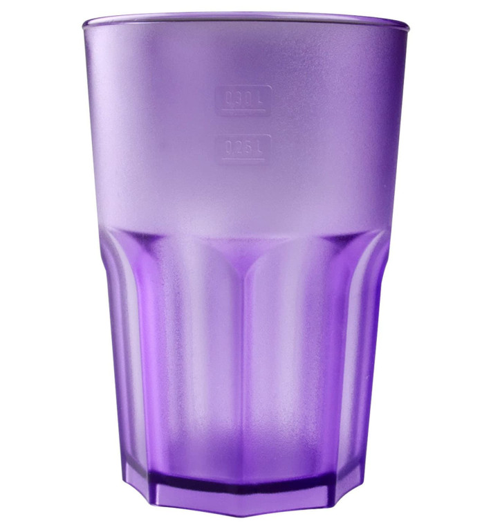 Plastikbecher Frost Flieder Transp. SAN 400ml (5 Stück) Plastikbecher Frost Flieder Transp. SAN 400ml (5 Stück)