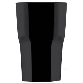 Plastikbecher Schwarz SAN Ø85mm 400ml (5 Stück)