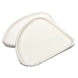 Pizzateller Pappe Weiß 1/4 30x21cm (500 Stück)