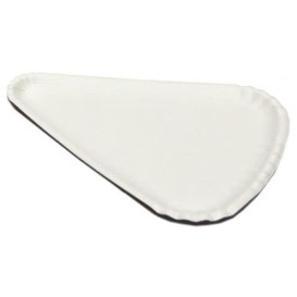 Pizzateller Pappe Weiß 1/8 24x18cm (1000 Stück)