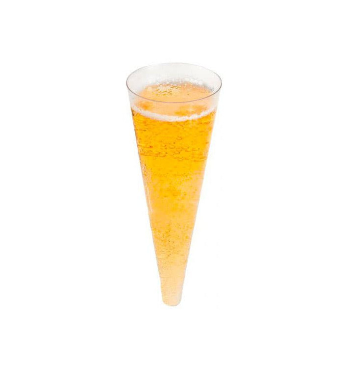 Plastik Sektflöte Spritzguss "Kegel" transp. 100ml (24 Einh.) Plastik Sektflöte Spritzguss "Kegel" transp. 100ml (24 Einh.)