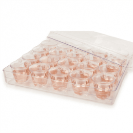 Kit Plastiktablett Kapazität 20 plastikschale Runde (1 Einheit)