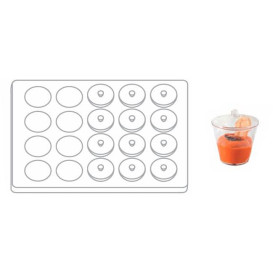 Kit Plastiktablett Kapazität 20 plastikschale Runde (1 Einheit)