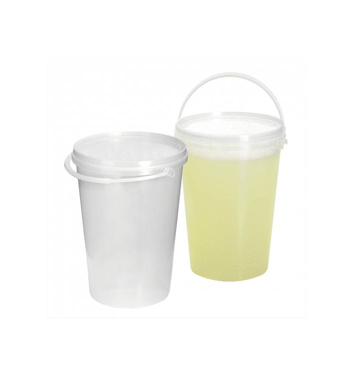 Plastikeimer Zylindrische PET Transparent 1000ml (10 Stück) Plastikeimer Zylindrische PET Transparent 1000ml (10 Stück)