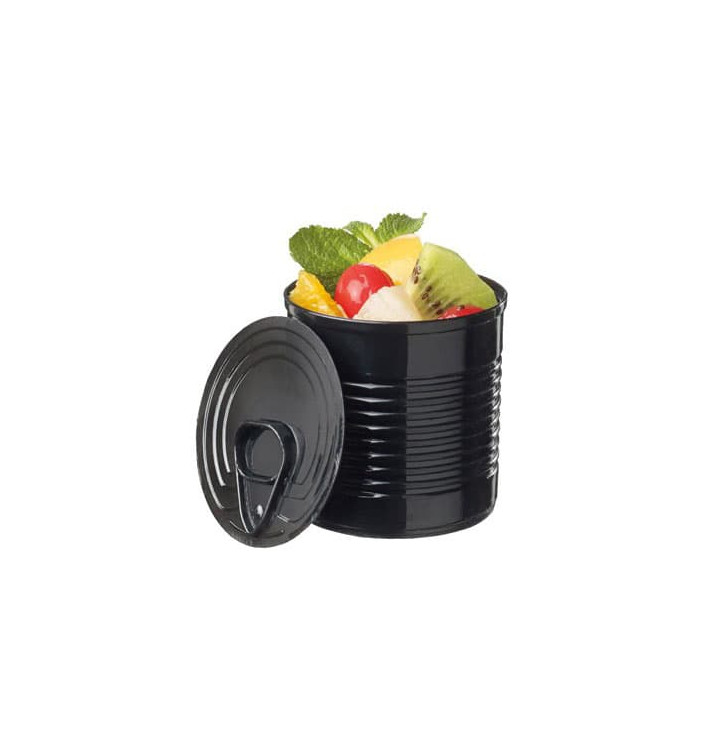 Konservendose Plastik Schwarz PS 60ml Ø5,1x4,8cm (200 Stück) Konservendose Plastik Schwarz PS 60ml Ø5,1x4,8cm (200 Stück)