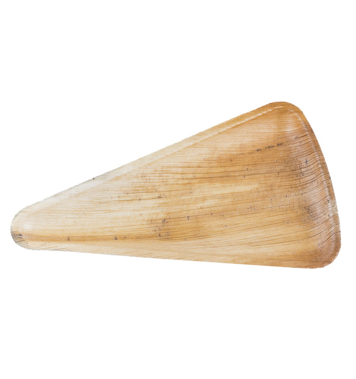 Palmblatt Dreieckig Teller 25x14cm (10 Einheiten) Palmblatt Dreieckig Teller 25x14cm (10 Einheiten)