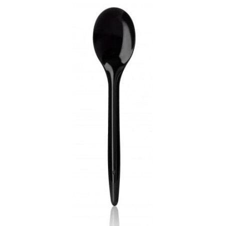 Kleiner Löffel "Luxury" schwarz 123mm (100 Stück)