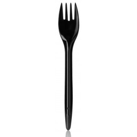 Plastikgabel "LUXURY" schwarz 175mm (2.000 Stück)