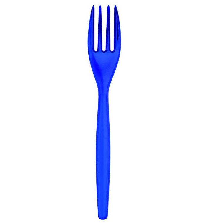 perlblau Plastikgabel Easy PS 180mm (500 Stück) perlblau Plastikgabel Easy PS 180mm (500 Stück)