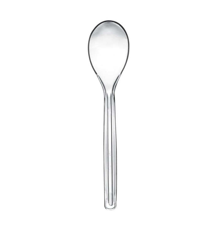 Transparent Plastiklöffel Easy PS 120mm (3000 Stück) Transparent Plastiklöffel Easy PS 120mm (3000 Stück)