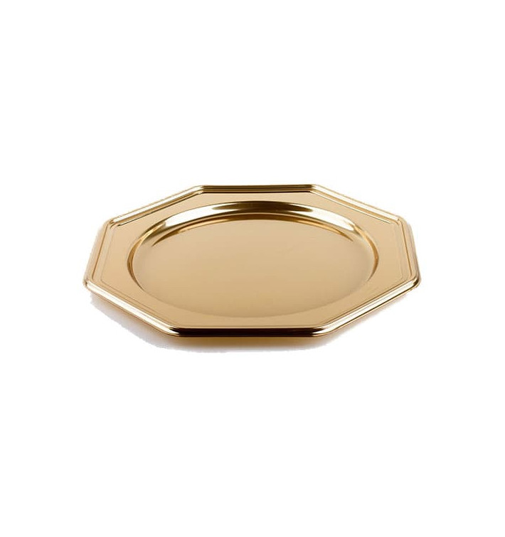Platzteller achteckig Gold 30cm (50 Stück) Platzteller achteckig Gold 30cm (50 Stück)