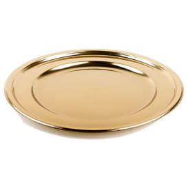 Platzteller rund Gold 30cm (5 Stück)