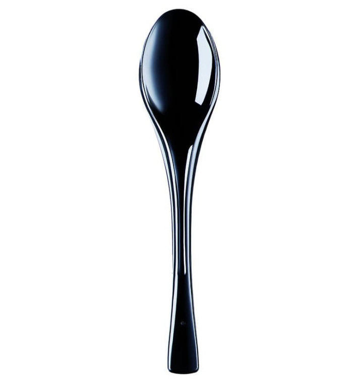 Schwarz Plastiklöffel Fly 145mm (50 Stück) Schwarz Plastiklöffel Fly 145mm (50 Stück)