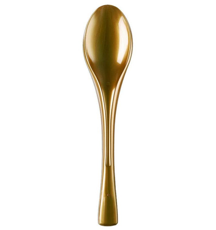 Gold Plastiklöffel Fly 145mm (50 Stück) Gold Plastiklöffel Fly 145mm (50 Stück)