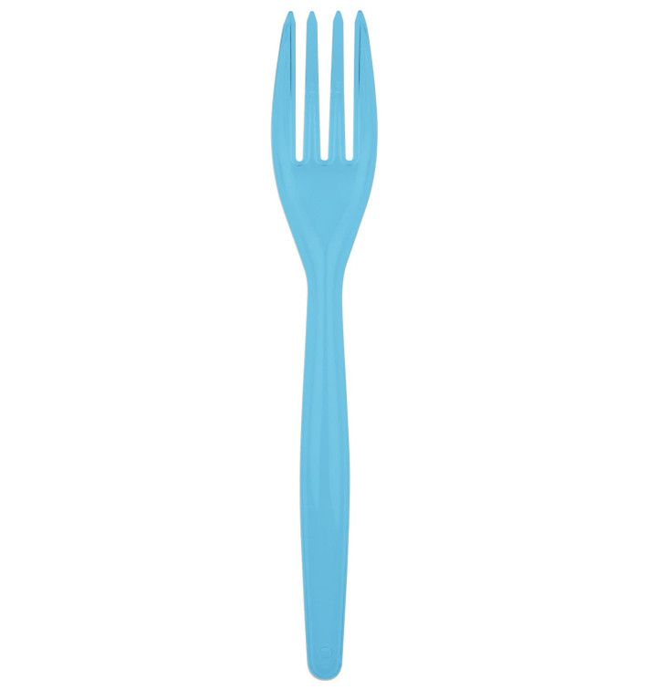 Turkis Plastikgabel Easy PS 180mm (500 Stück) Turkis Plastikgabel Easy PS 180mm (500 Stück)