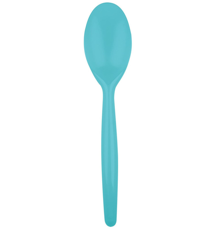Turkis Plastiklöffel Easy PS 185mm (20 Stück)