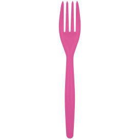 Fuchsie Plastikgabel Easy PS 180mm (20 Stück)