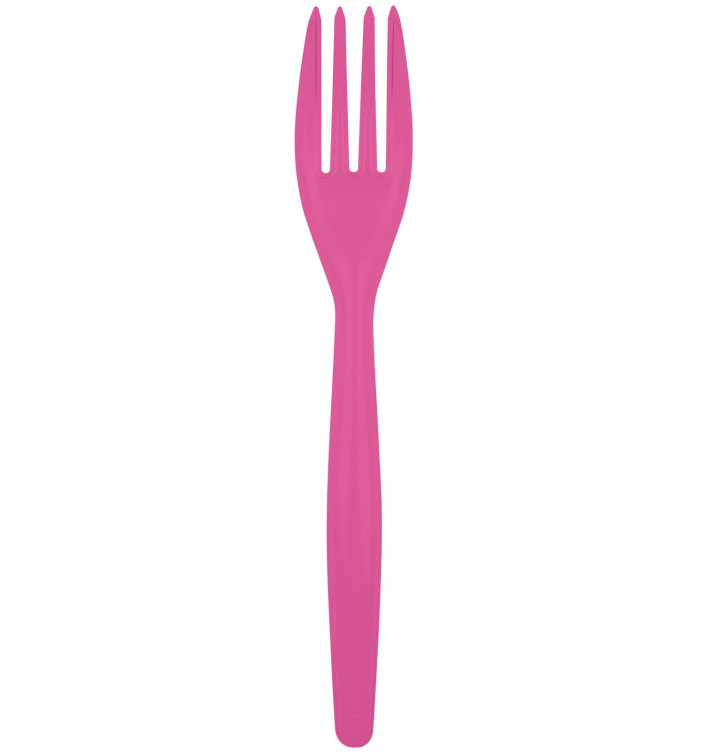 Fuchsie Plastikgabel Easy PS 180mm (20 Stück) Fuchsie Plastikgabel Easy PS 180mm (20 Stück)