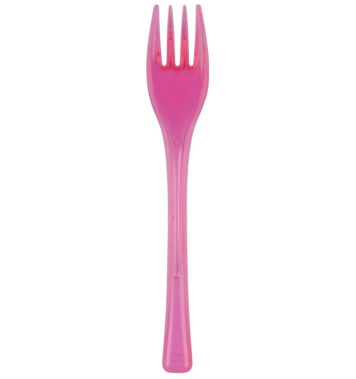 Fuchsie Transparent Plastikgabel Fly 140mm (3000 Stück) Fuchsie Transparent Plastikgabel Fly 140mm (3000 Stück)