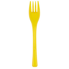 gelb Transp. Plastikgabel Fly 140mm (50 Stück)
