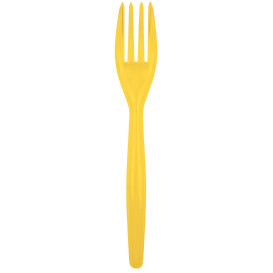 gelb Plastikgabel Easy PS 180mm (20 Stück)