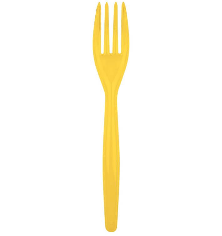 gelb Plastikgabel Easy PS 180mm (500 Stück) gelb Plastikgabel Easy PS 180mm (500 Stück)