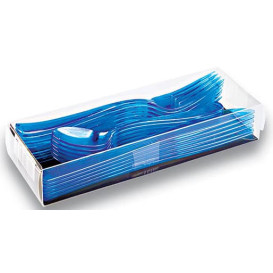 Besteckset Plastik 18-teilig türkis (20 Sets)