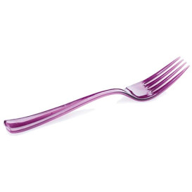 Plastikgabel aubergine 190mm (10 Stück)