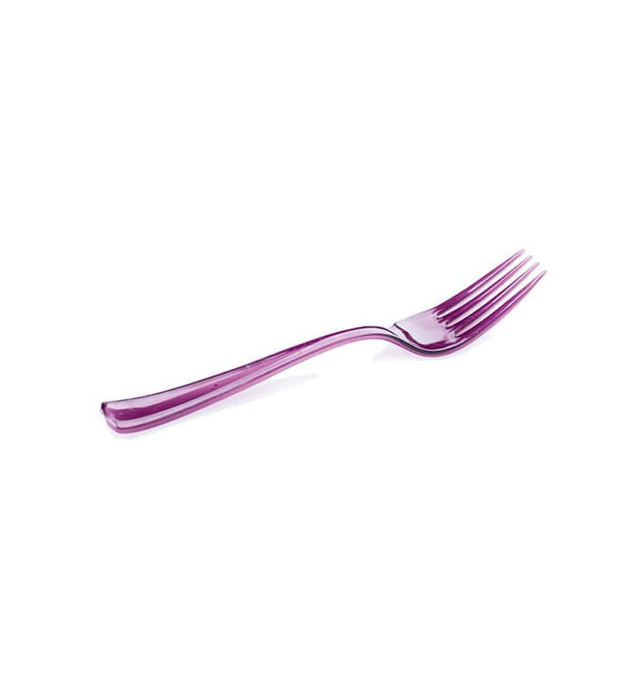 Plastikgabel aubergine 190mm (10 Stück)