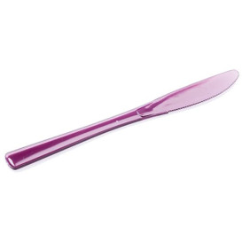 Plastikmesser aubergine 200mm (10 Stück)