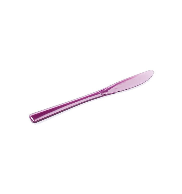 Plastikmesser aubergine 200mm (250 Stück) Plastikmesser aubergine 200mm (250 Stück)